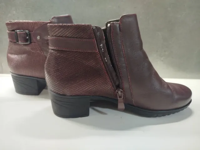 Botines Mujer Invierno Granate