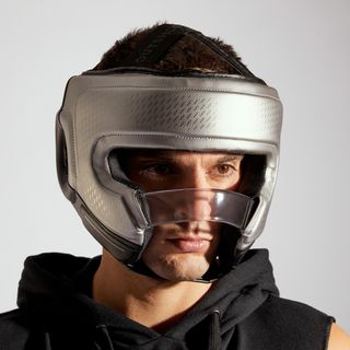 Casco boxeo abierto con barra proteccion nasal NEW