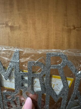 Addobbi Natalizi Merry Christmas Oro