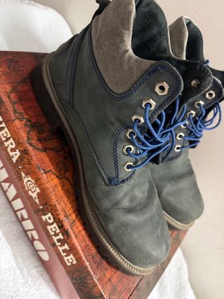 Stivaletti El Charro Blu/Grigio Tg 43