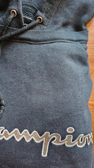 Felpa Champion unisex con cappuccio tg L, vintage
