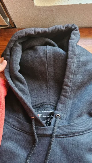 Felpa Champion unisex con cappuccio tg L, vintage