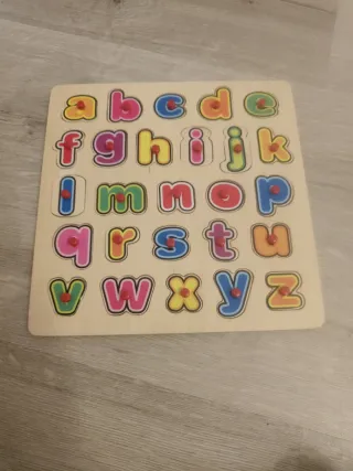 Puzzle abecedario madera infantil