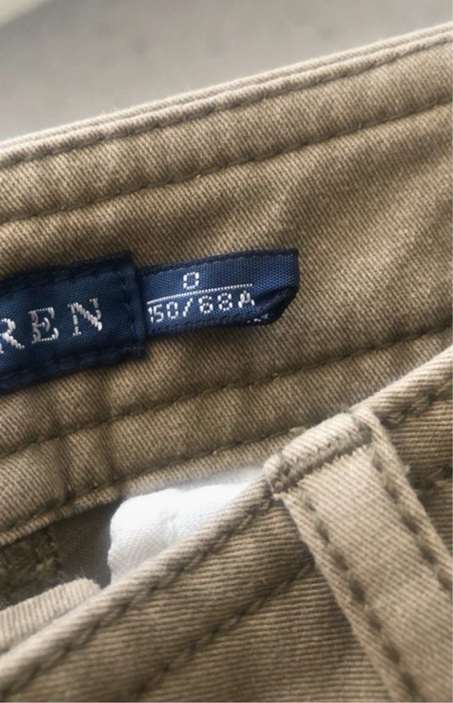 Pantalón cargo Ralph Lauren beige Unisex Xs talla