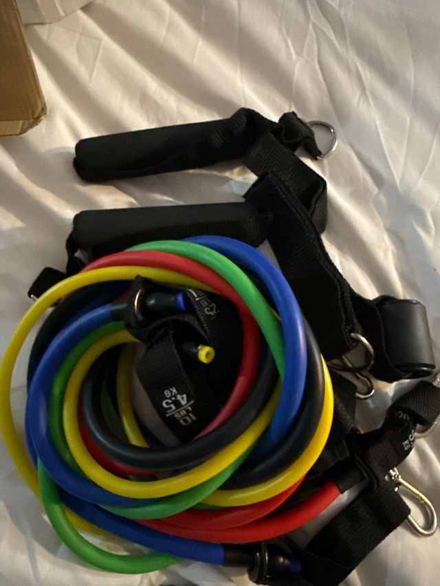 Set 12p Bandas Elasticas Resistencia EjercicioGym