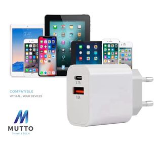 Cargador MUTTO USB C 2.1A + 1.0A
