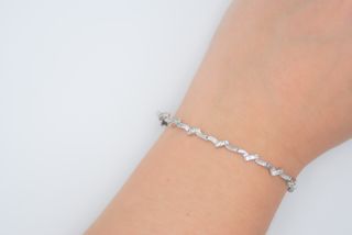 Pulsera Oro Blanco 18k Quickgold