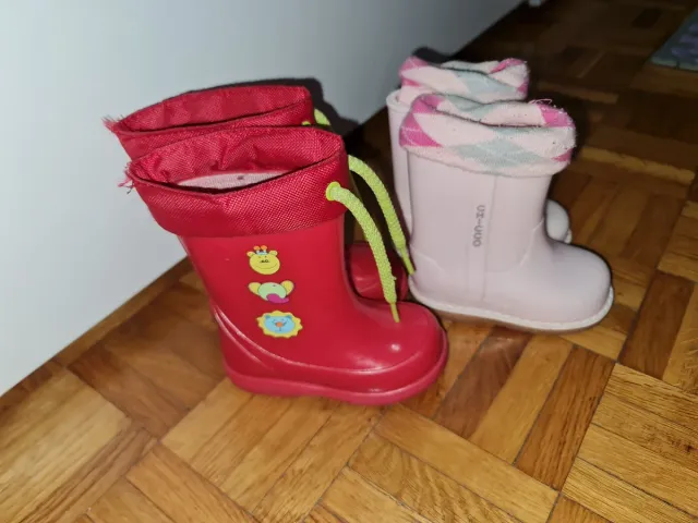 2 Pares Botas Bebé Talla 21