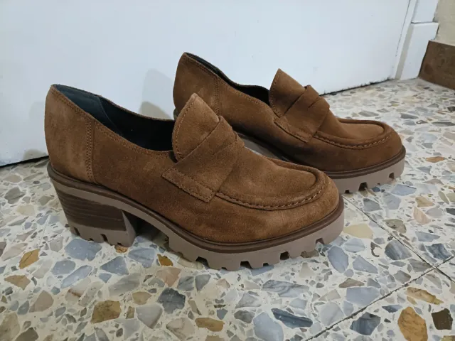 Mocasines de piel marrones Talla 38