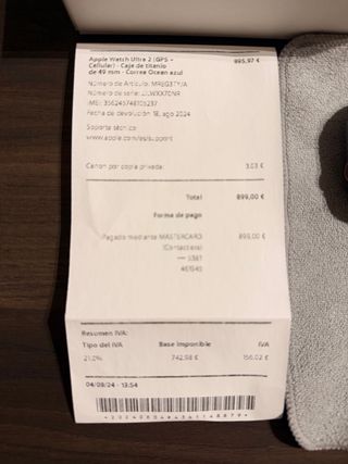 Apple Watch Ultra 2 GPS + Cellular Titanio