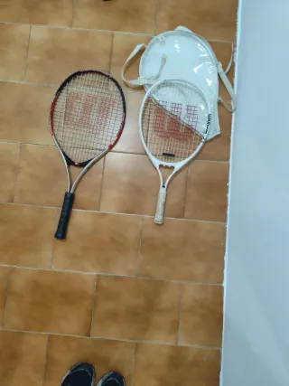 2 raquetas de tenis para niño-cadete marca Wilson