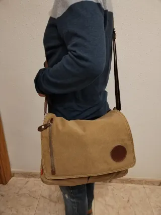 Bolso bandolera de lona