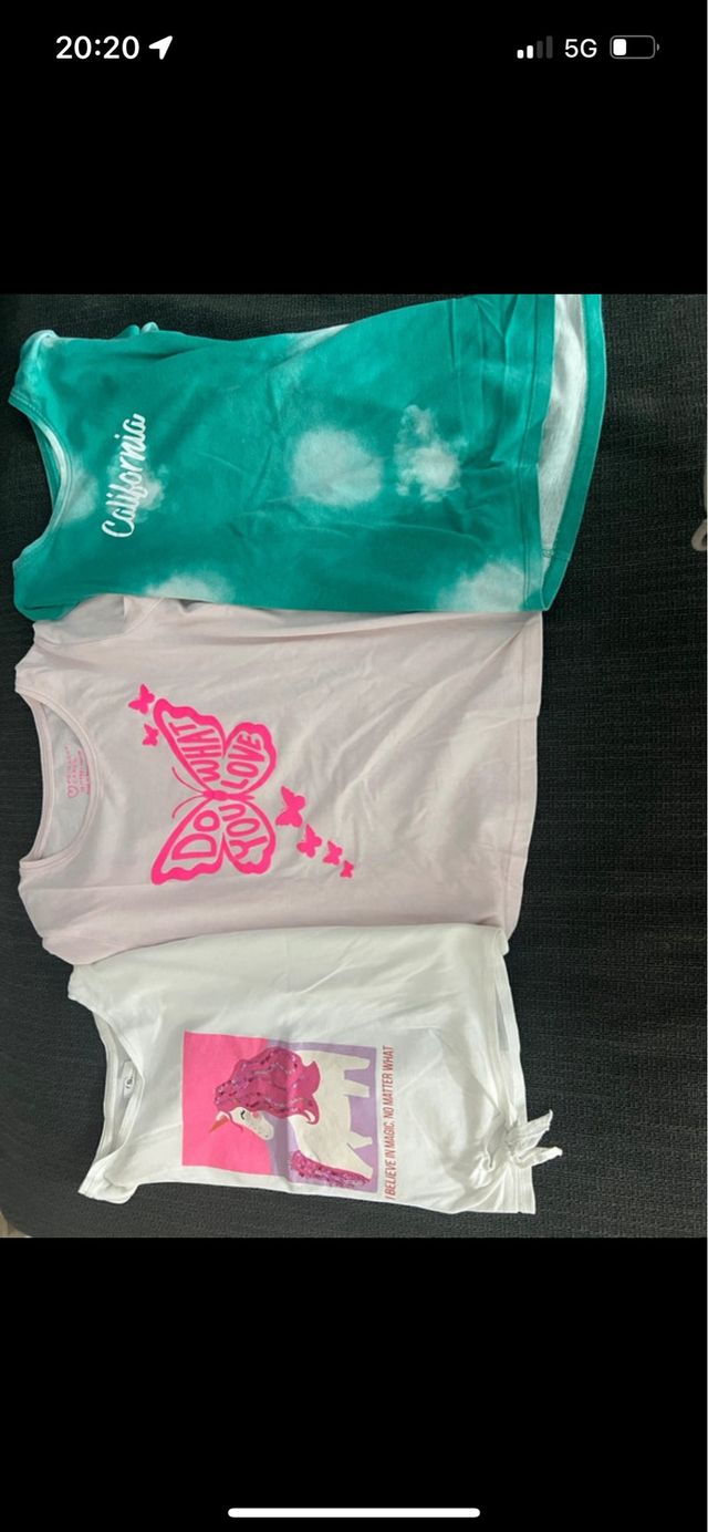 Lote 3 camisetas niña T10-12