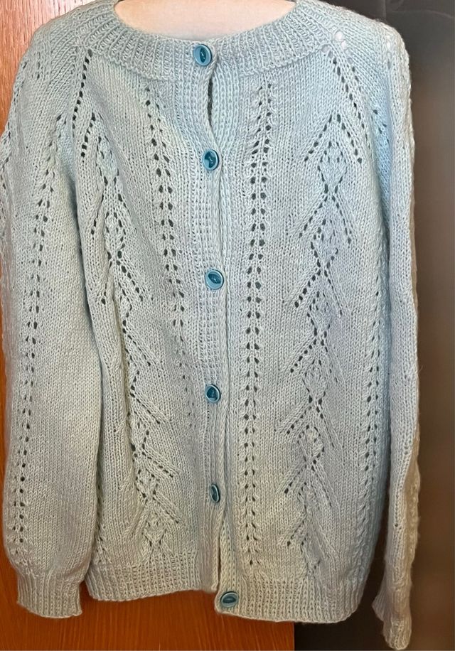 Chaqueta punto calada 11-12 años