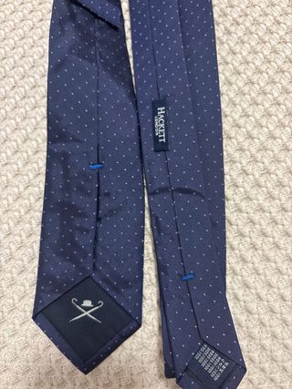Corbata Hackett azul con puntos