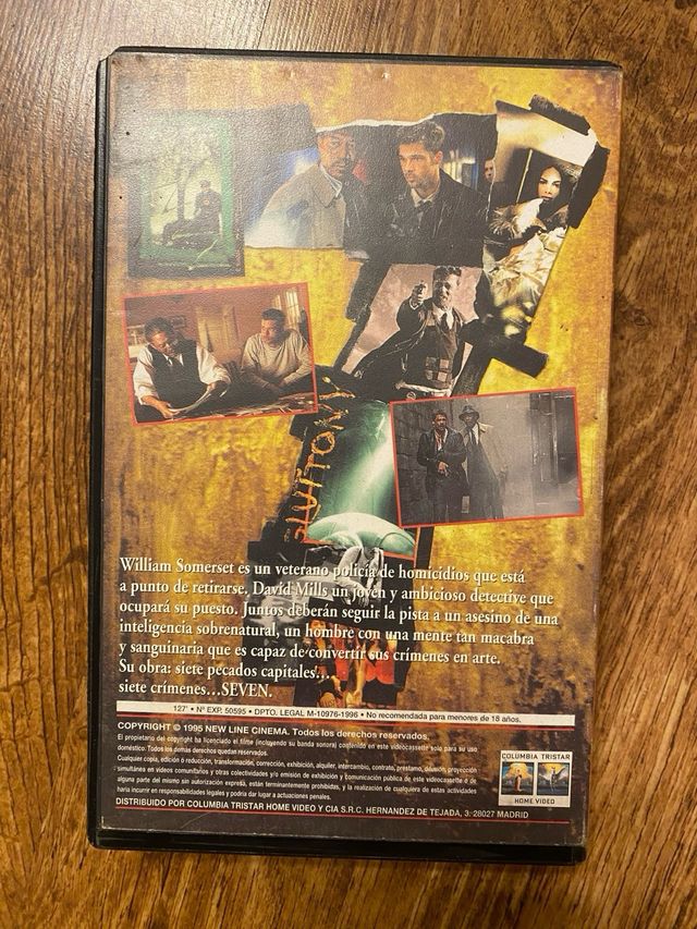 Seven VHS - Brad Pitt Morgan Freeman