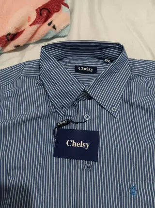Camisa Chelsy Rayas Azul Talla L/40