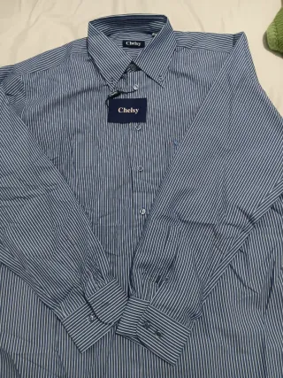 Camisa Chelsy Rayas Azul Talla L/40