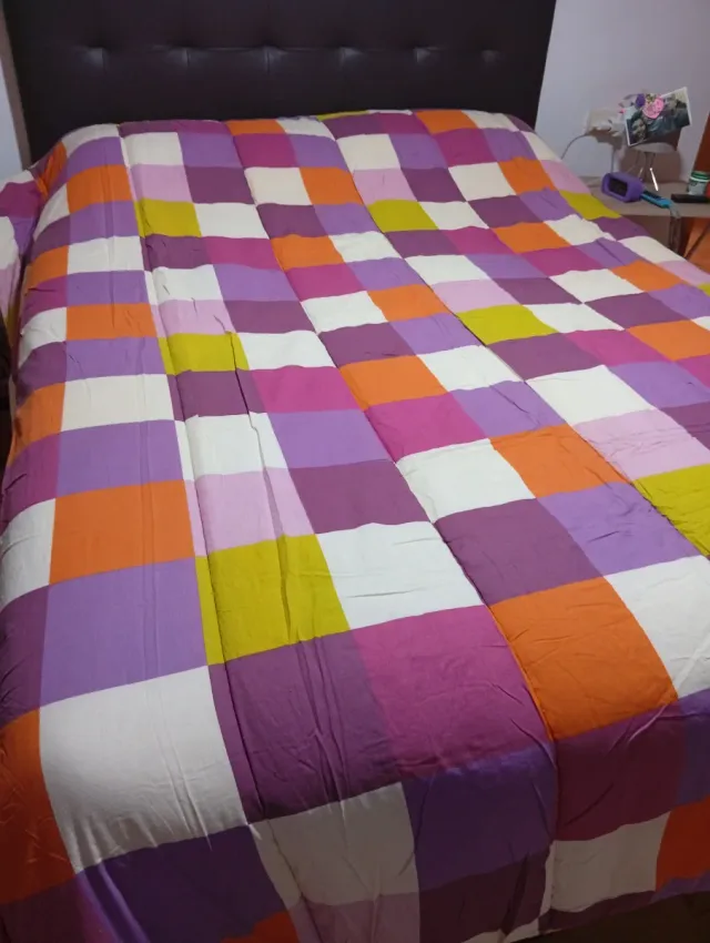 Edredón multicolor poliéster