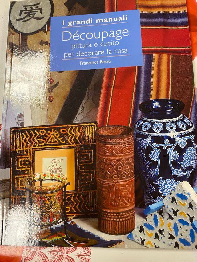 Libro Decoupage, Pittura e Cucito