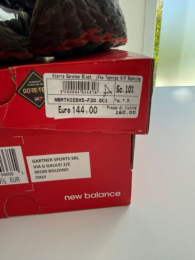 New Balance Hierro Scarpe da Trail Gore-Tex 40,5