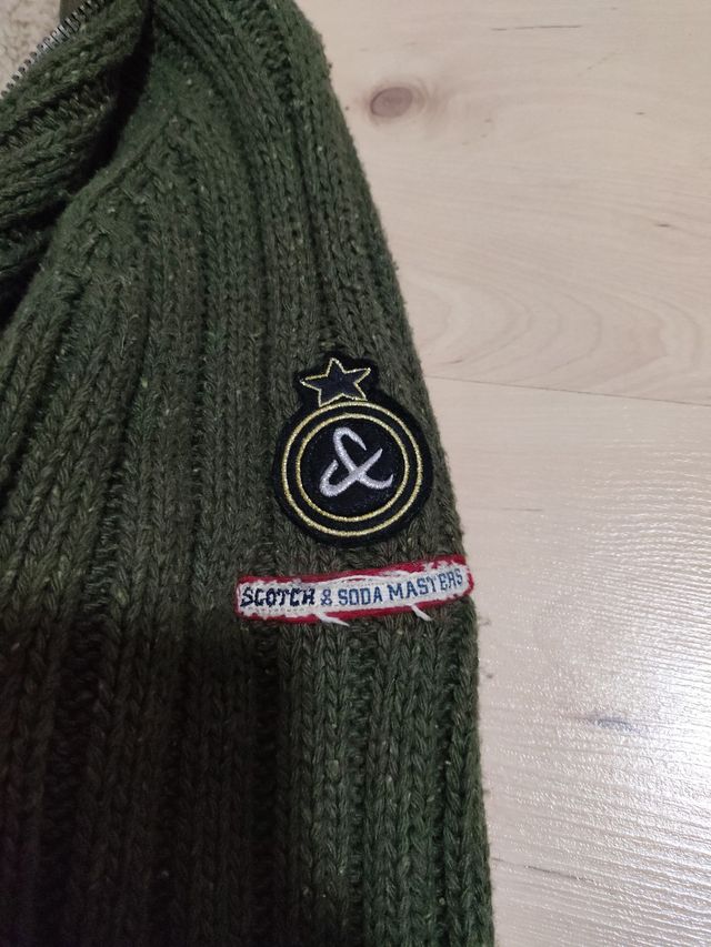 Chaqueta punto Scotch & Soda verde