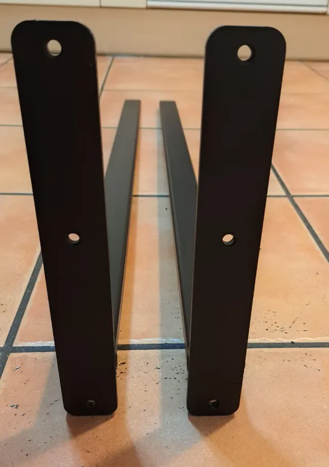 2 Soportes Cofre Portaequipaje Negro mate.