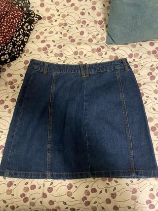 Falda vaquera corta Stradivarius Talla S