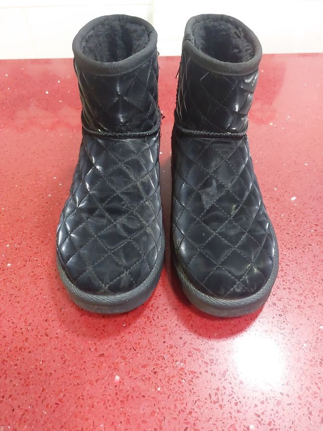 Botas acolchadas negras talla 38