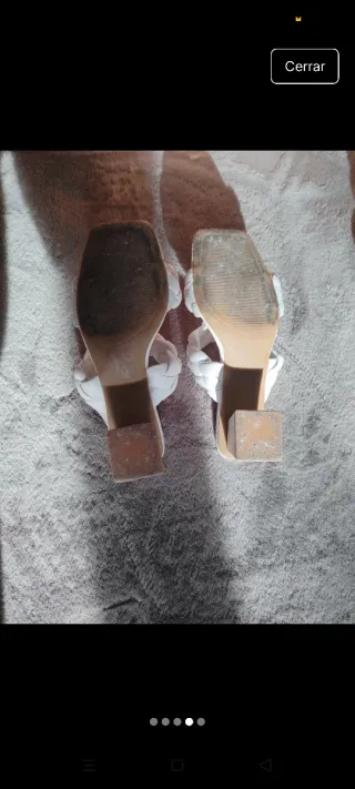 Sandalias de mujer blancas tejidas