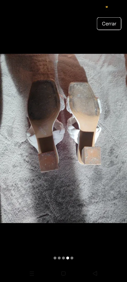 Sandalias de mujer blancas tejidas