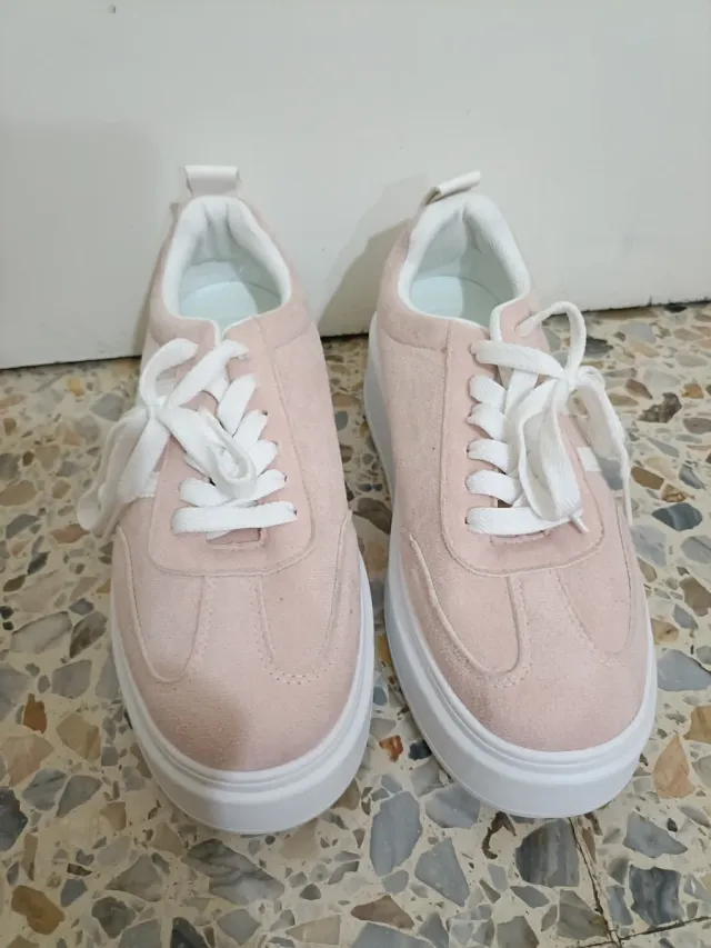 Zapatillas rosas plataforma talla 38