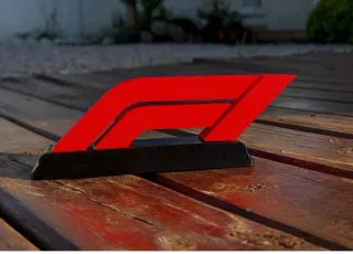 Logo F1 Rojo y Negro