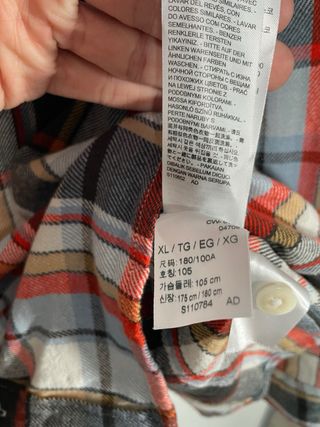 Camisa Levi's cuadros XL