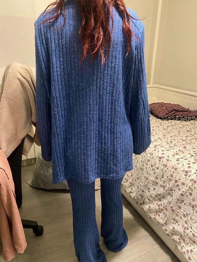 Conjunto SHEIN azul efecto algodón Talla S