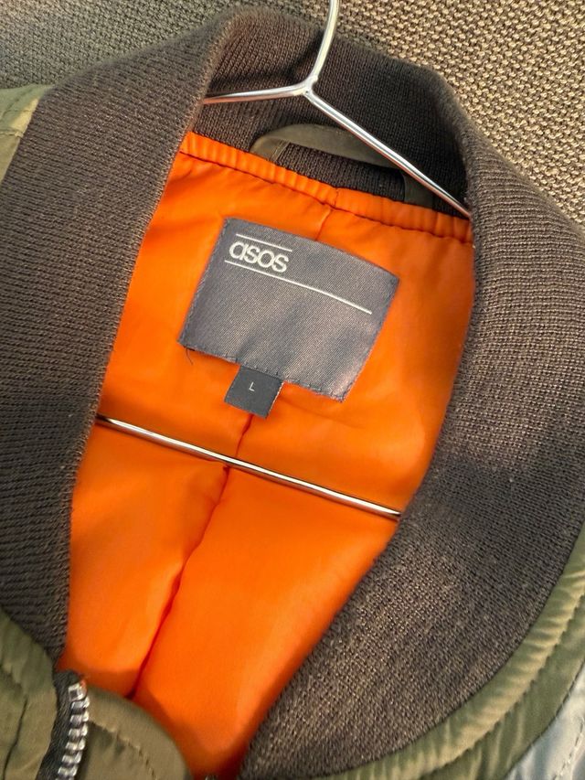 Chaqueta Bomber ASOS Verde Militar