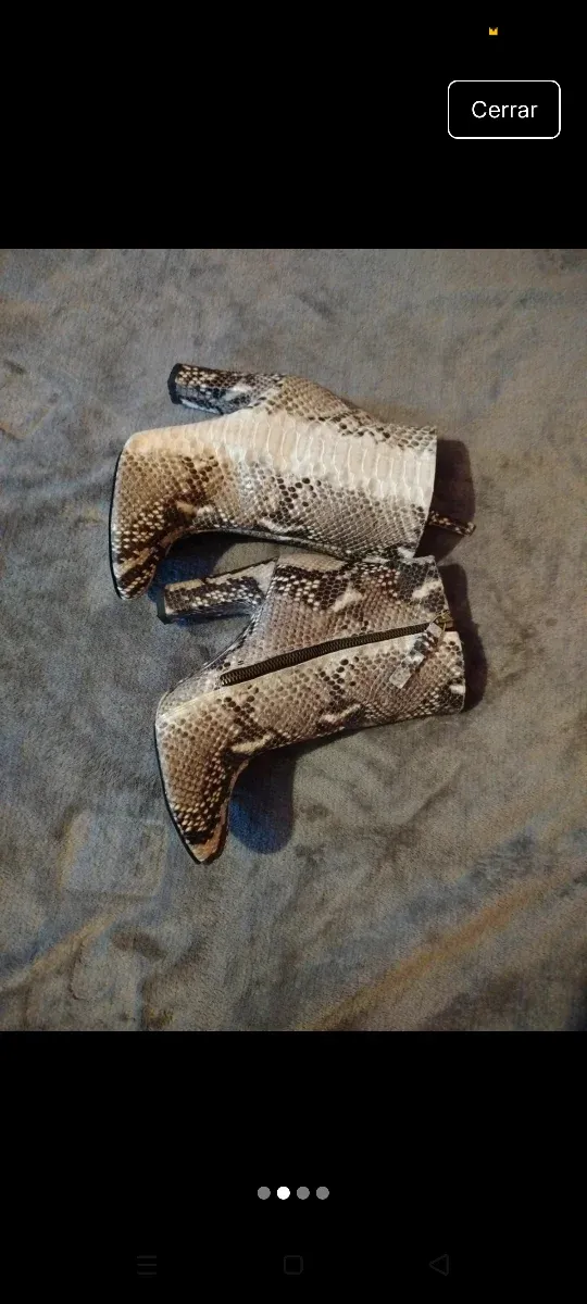 Botines Tacón Mujer Serpiente