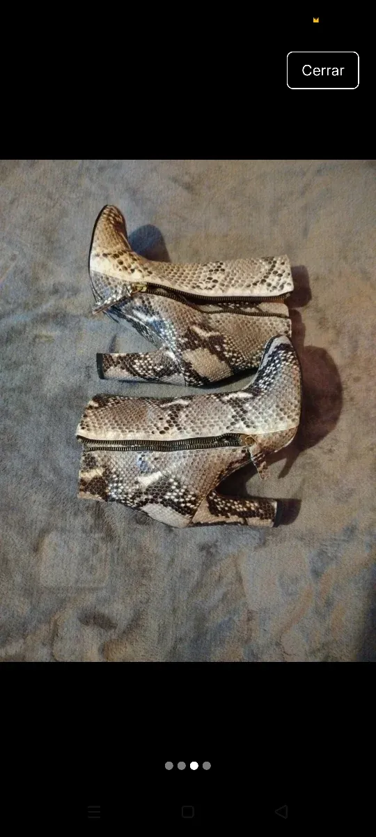 Botines Tacón Mujer Serpiente