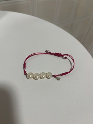 Pulsera Tous Roja con Perlas