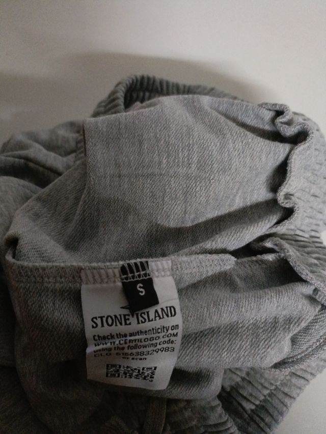 Stone Island Pantalones Cortos Grises