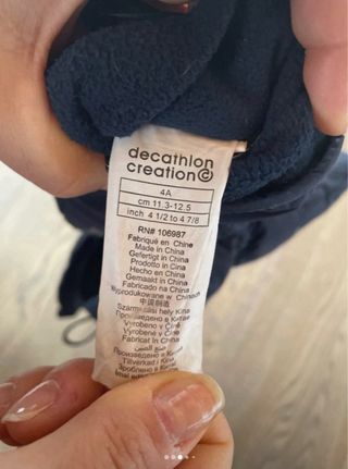 Guanti neve bimba Wed'ze 4 anni