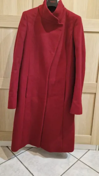 Cappotto Hugo Boss Lana Rosso Invernale