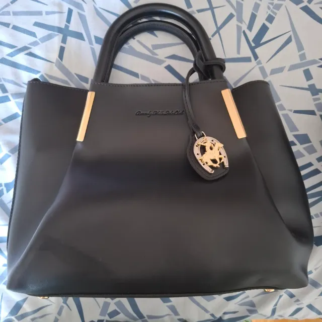 Bolso Piel Negro Beverly Hills Polo Club