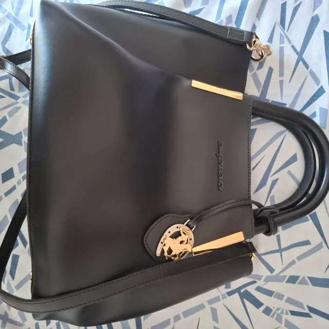 Bolso Piel Negro Beverly Hills Polo Club