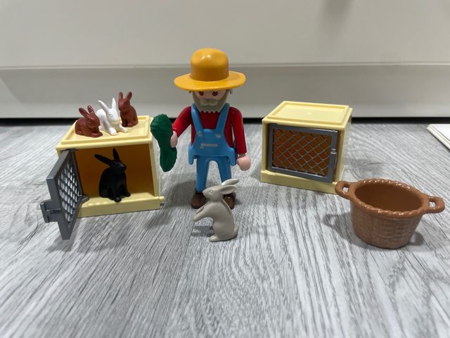 Playmobil Fattoria con Conigli e Cesto