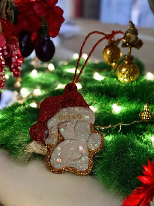 Adorno Huella Navideña