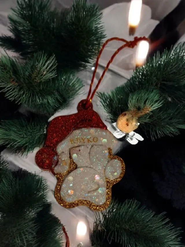 Adorno Huella Navideña