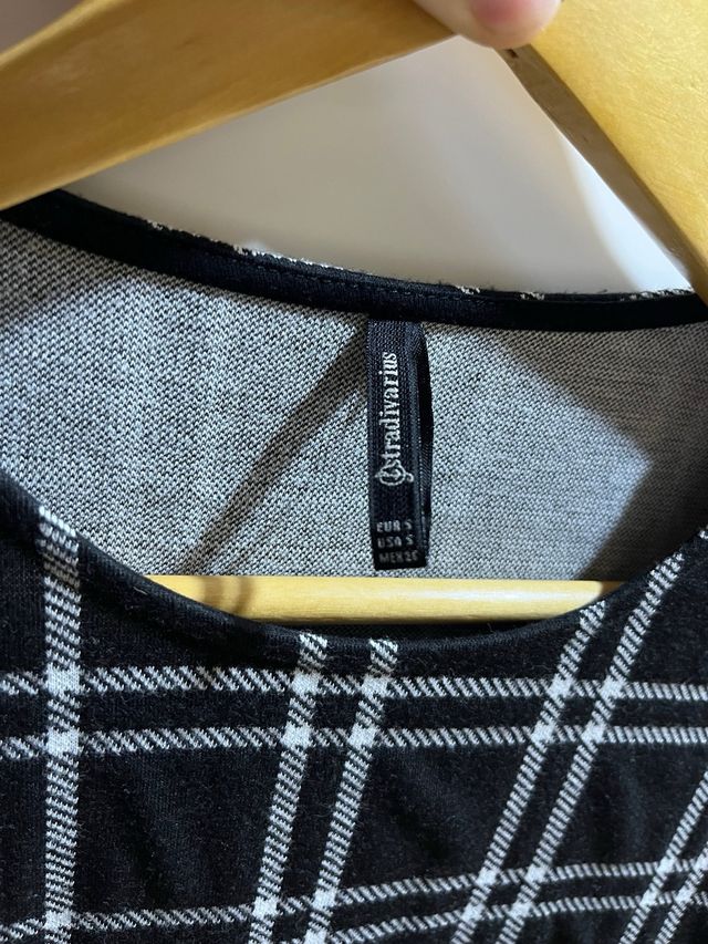 Camiseta cuadros mujer