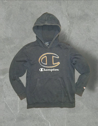 Sudadera Champion azul marino con logo talla S