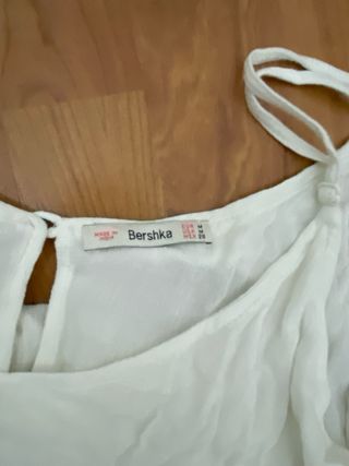 Mono corto Bershka blanco